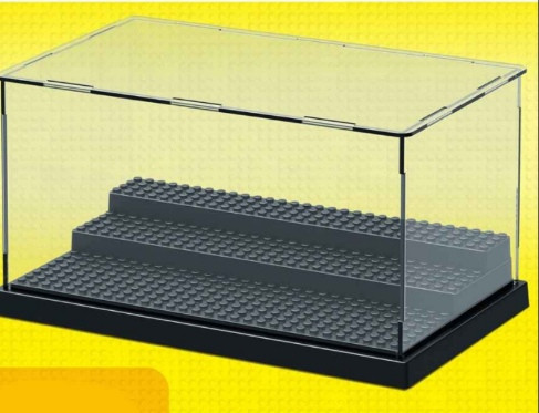 باکس شیشه ای مخصوص کلکسیون مینی فیگور لگو پلیت دار 26در16 سانتی متر